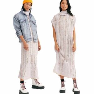 FREE PEOPLE Purple Pirouette Tunic Sweater M/L NWT